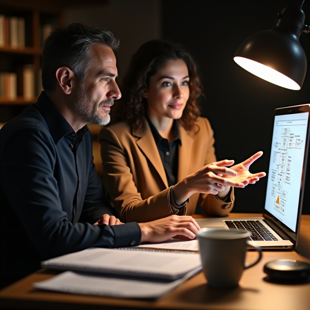 Консультант объясняет работу с 1С:ERP финансовому специалисту