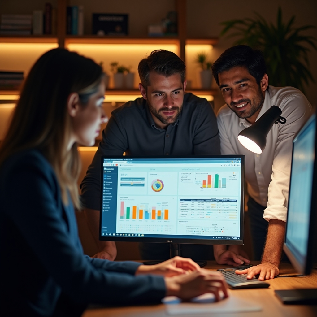 Команда финансового отдела на обучении по 1С:ERP